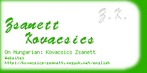 zsanett kovacsics business card